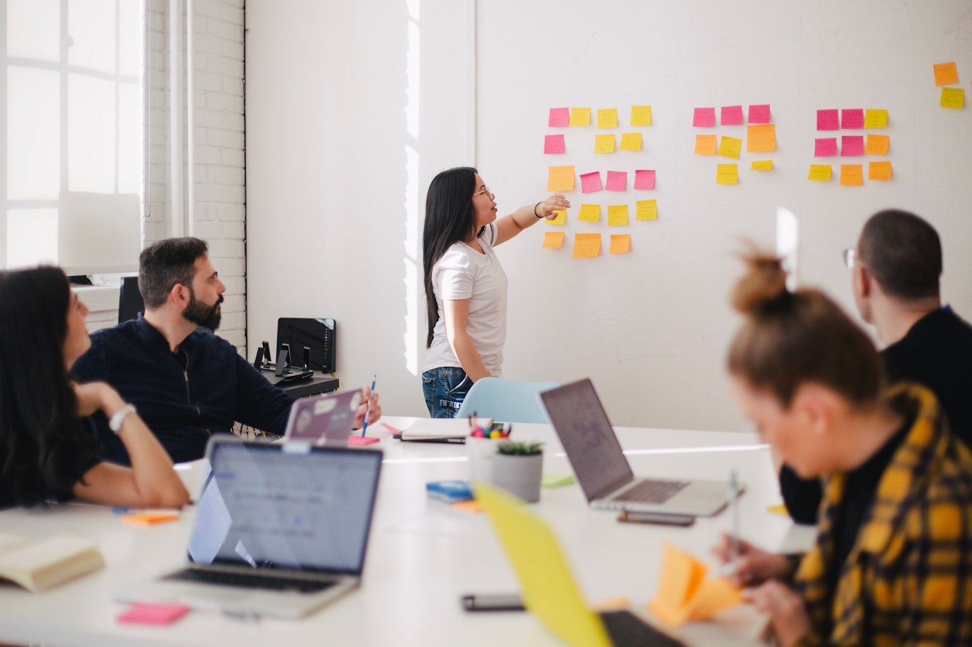 Knowledge whiteboard session mapping document sources and owners
